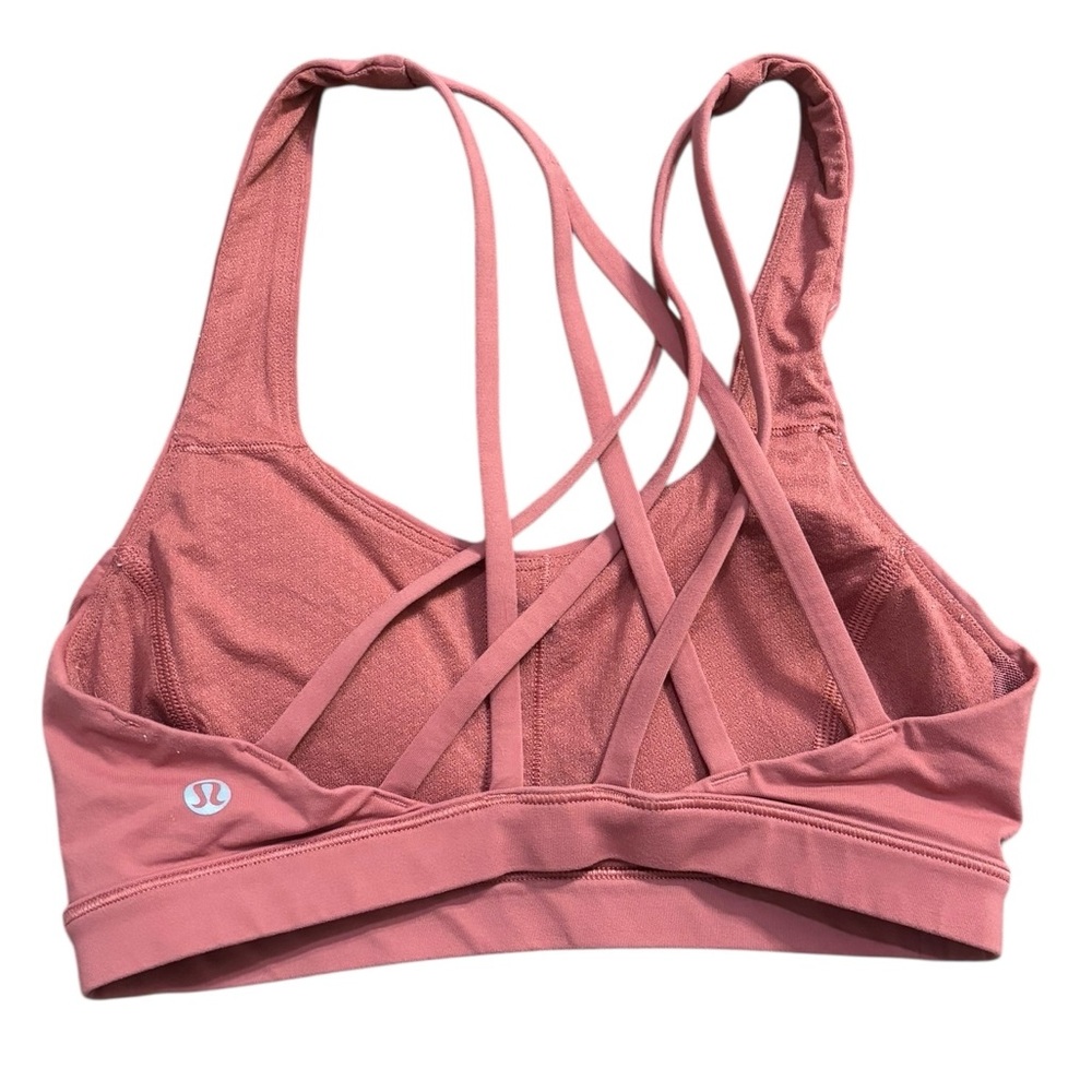 lululemon athletica pink Free to be Serene Sports Bra - Picture 2 of 5
